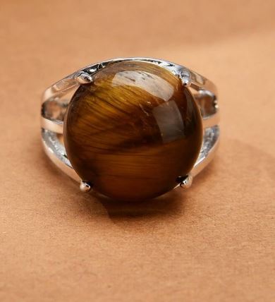 Anillo ojo de tigre